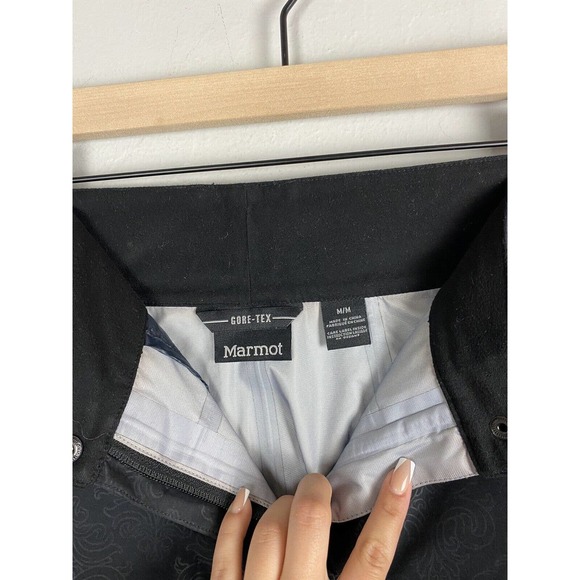 Marmot Lightweight Gore-Tex Performance Shell Rain Snow Pants Black Women’s MED - Picture 4 of 4